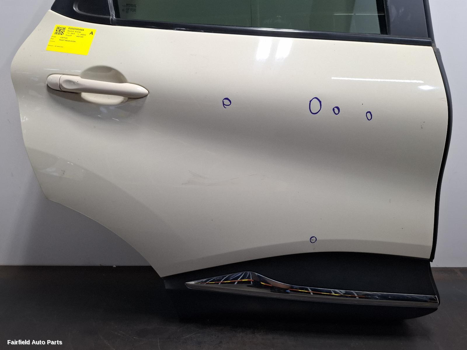 2014-2020 Renault Captur Right Rear Door Sliding
