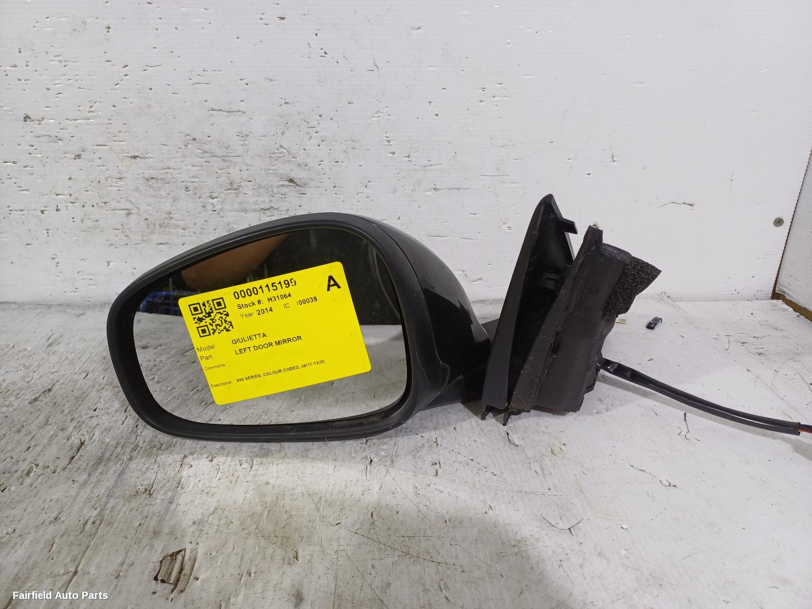 2011-2020 Alfa Romeo Giulietta Left Door Mirror
