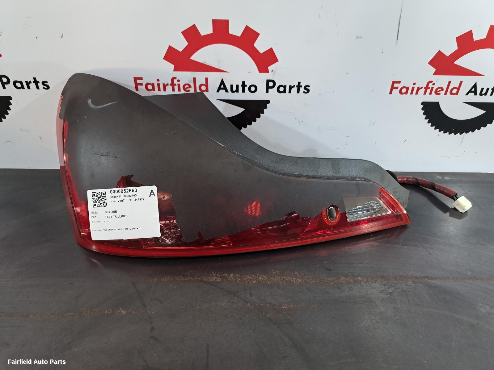 2006-2015 Nissan Skyline Left Taillight