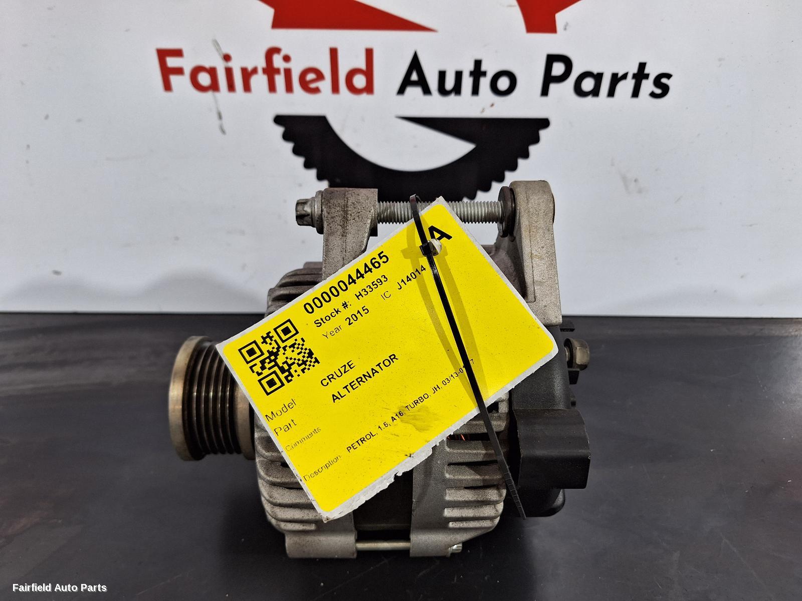 2013-2017 Holden Cruze Alternator