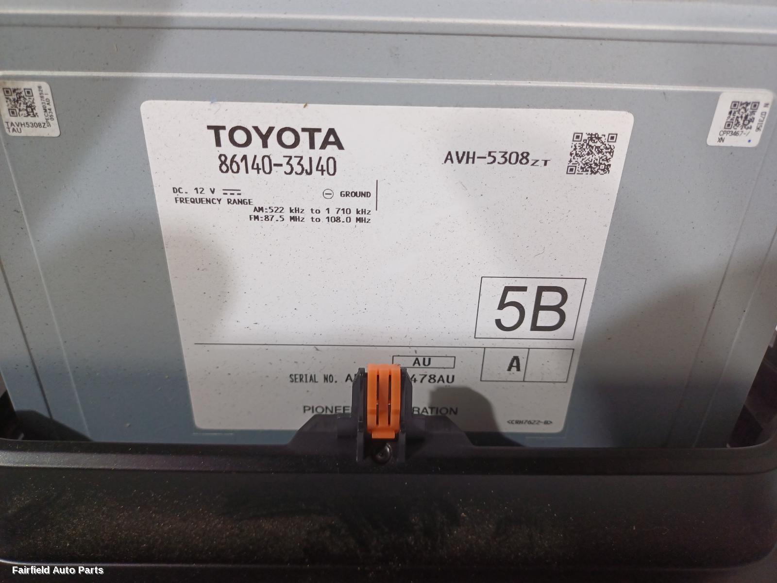 2017-2021 Toyota Camry Radio Cd Dvd Sat Tv