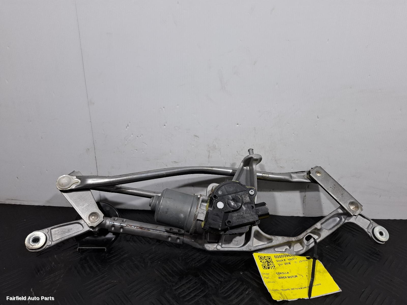 2012-2019 Toyota Corolla Wiper Motor