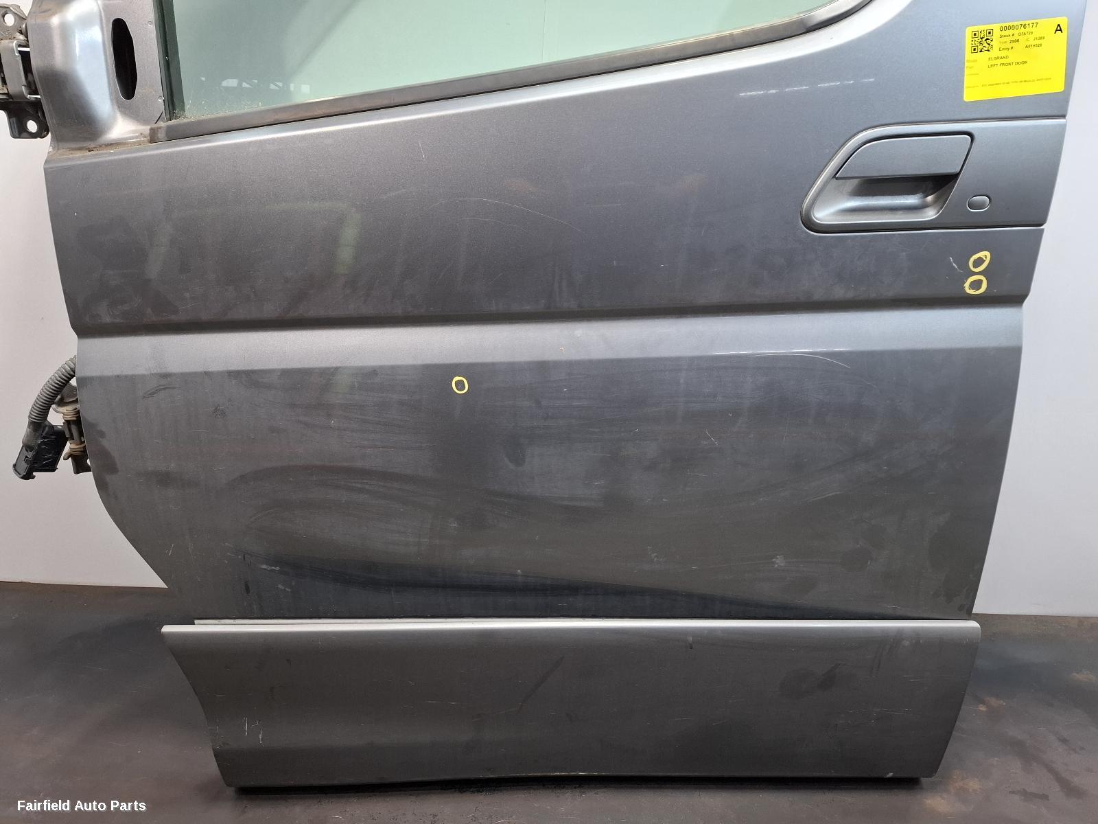 2002-2010 Nissan Elgrand Left Front Door