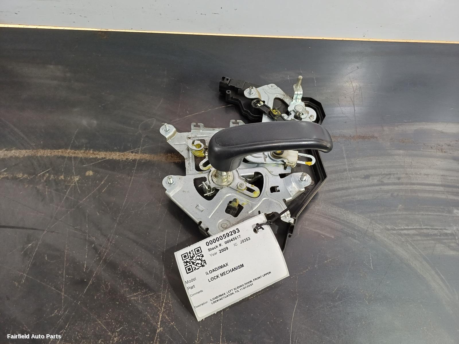 2007-2021 Hyundai Iload/imax Door Boot Gate Lock