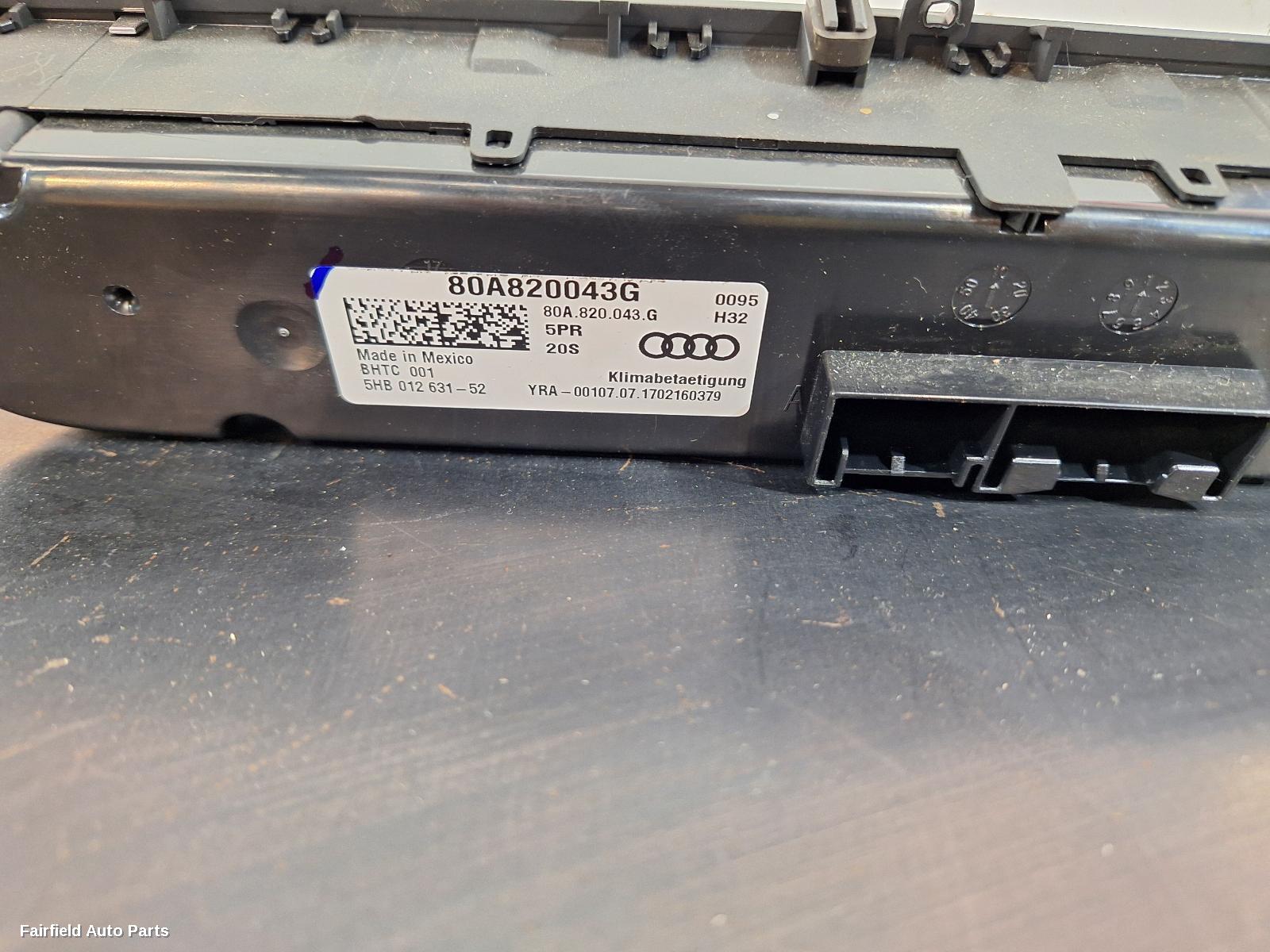 2017-2025 Audi Q5 Heater Ac Controls