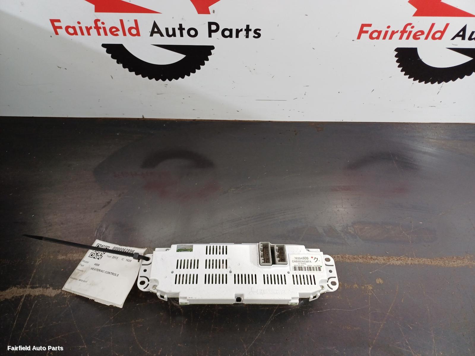 2012-2017 Peugeot 4008 Heater Ac Controls