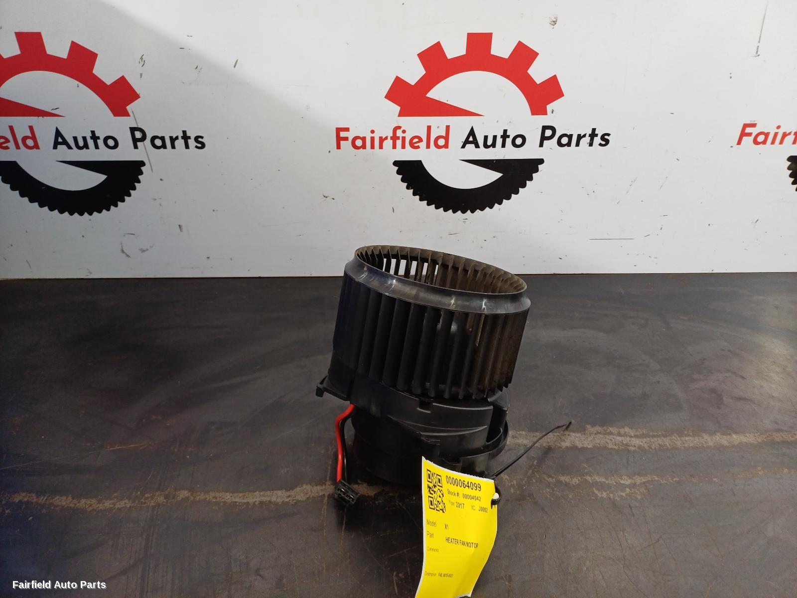 2015-2022 Bmw X1 Heater Fan Motor