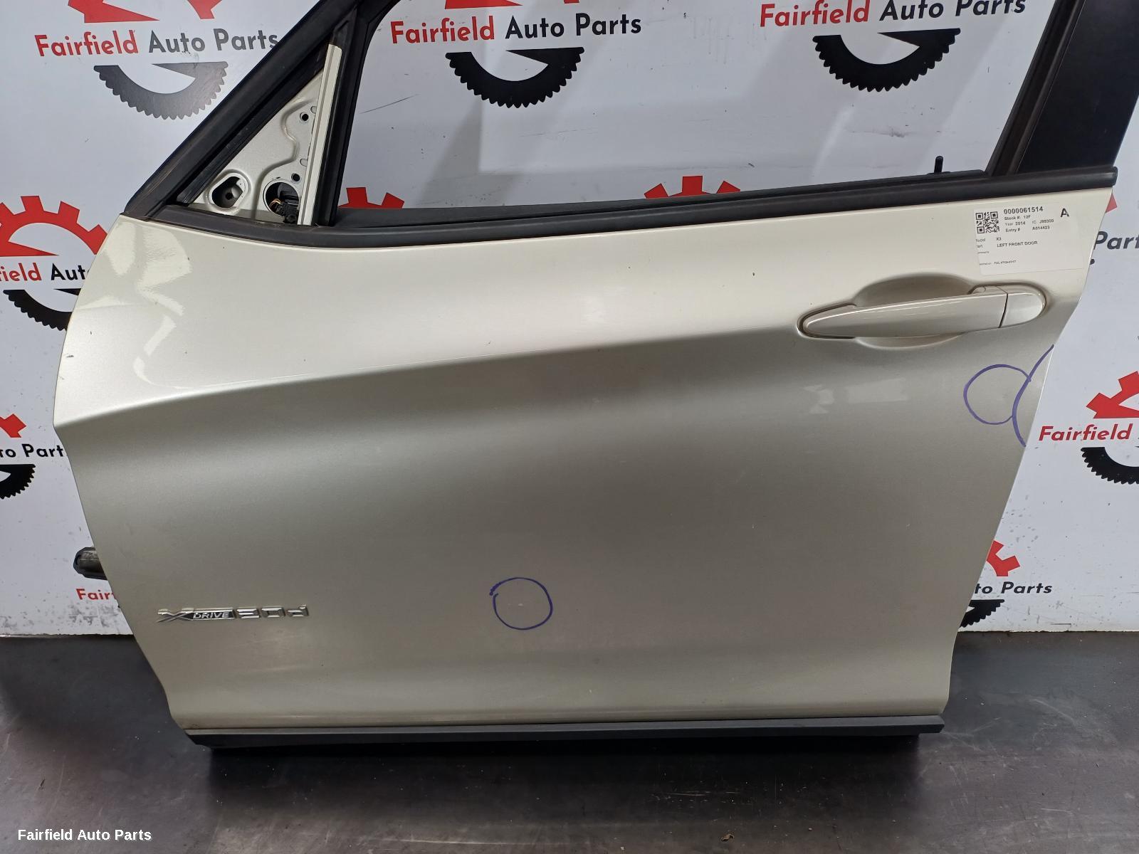 2009-2017 Bmw X3 Left Front Door