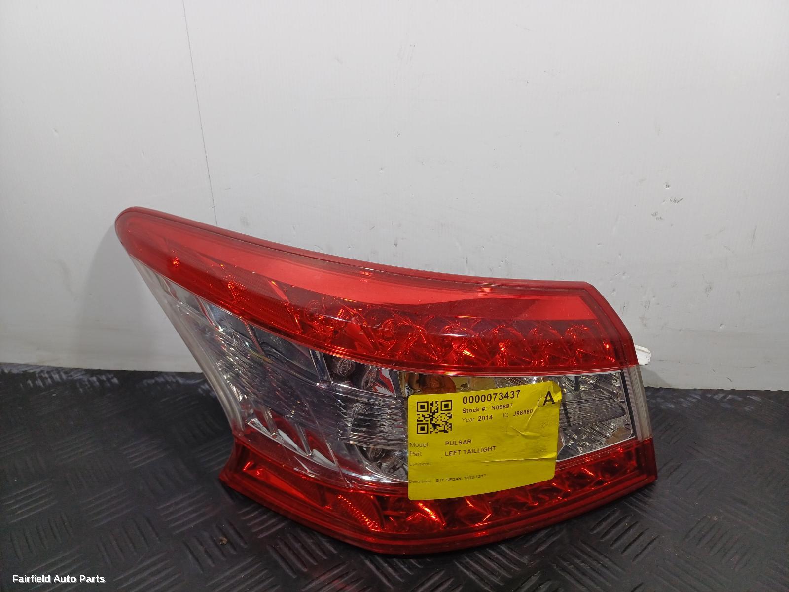 2012-2017 Nissan Pulsar Left Taillight