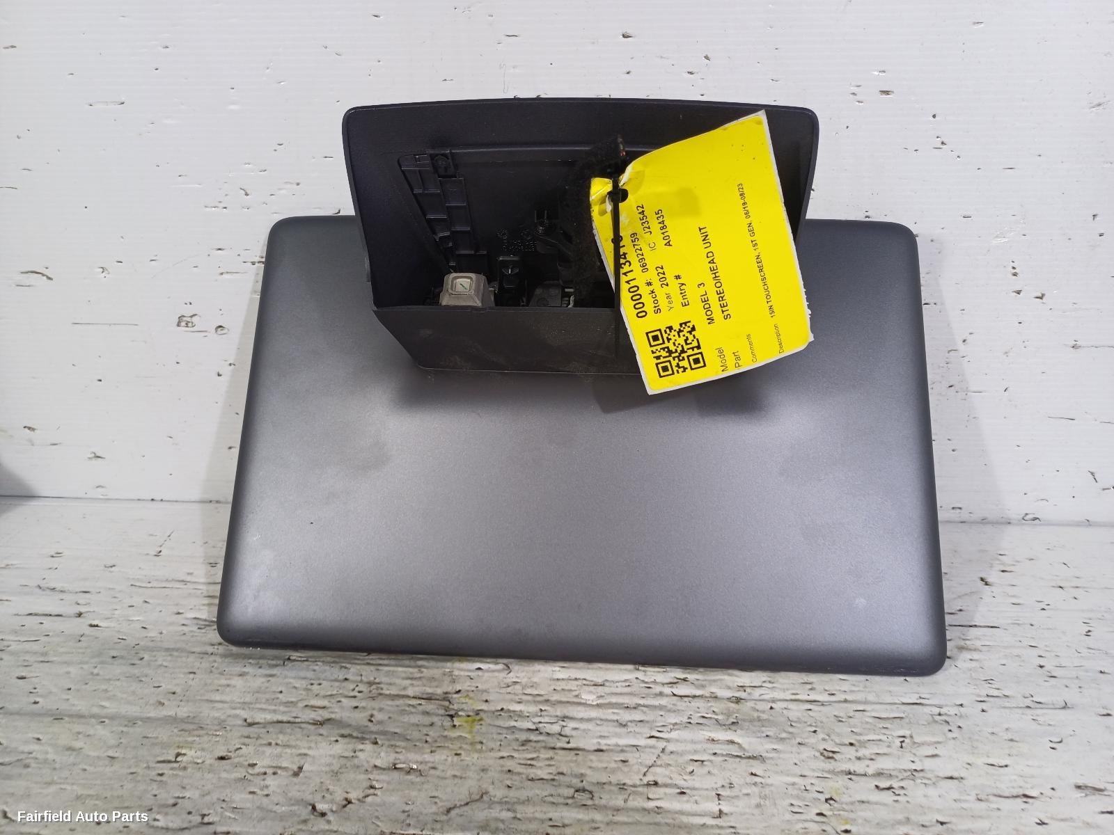 2019-2023 Tesla Model 3 Radio Cd Dvd Sat Tv