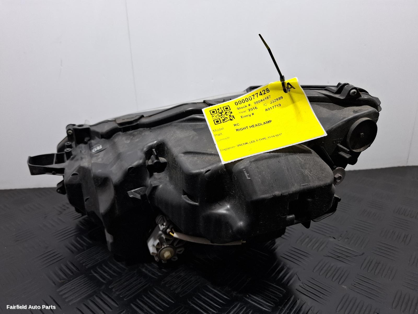 2014-2017 Lexus Rc Right Headlamp