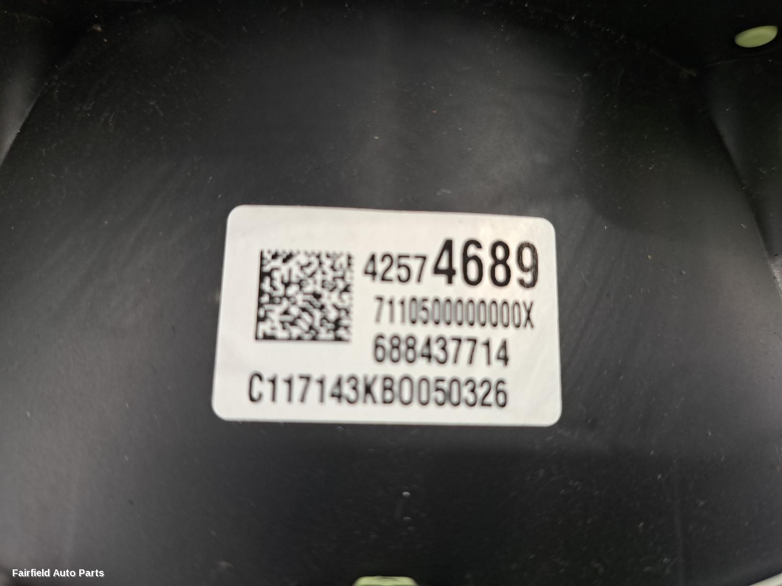 2015-2020 Holden Spark Instrument Cluster