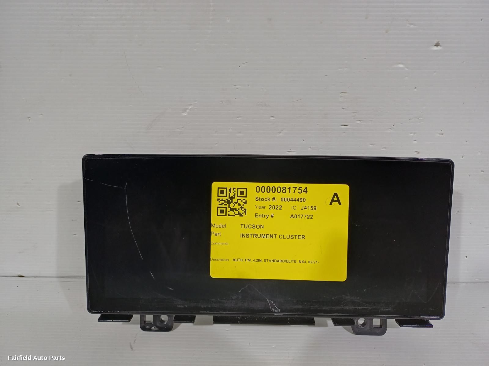 2021-2023 Hyundai Tucson Instrument Cluster