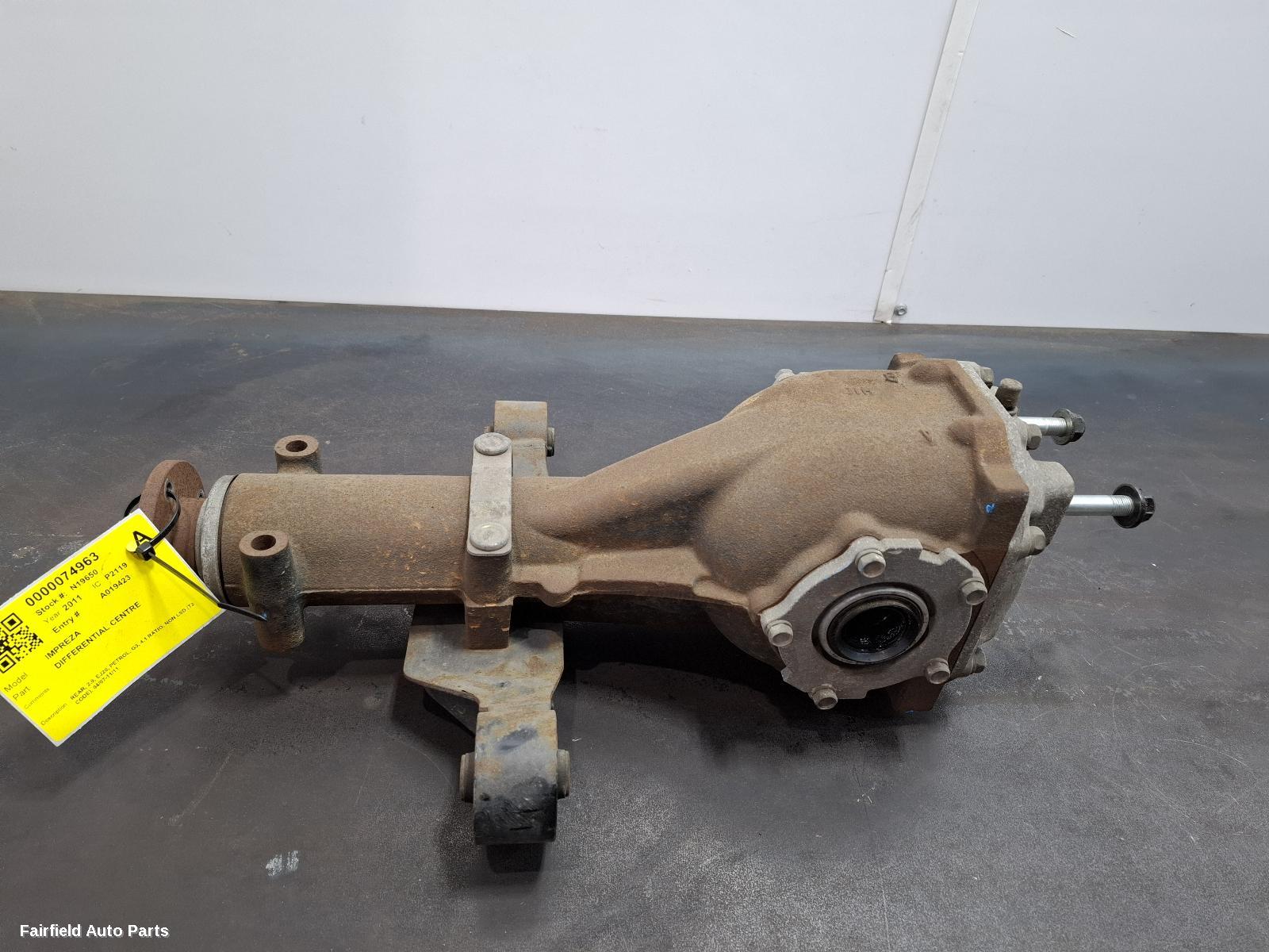 2007-2011 Subaru Impreza Differential Centre