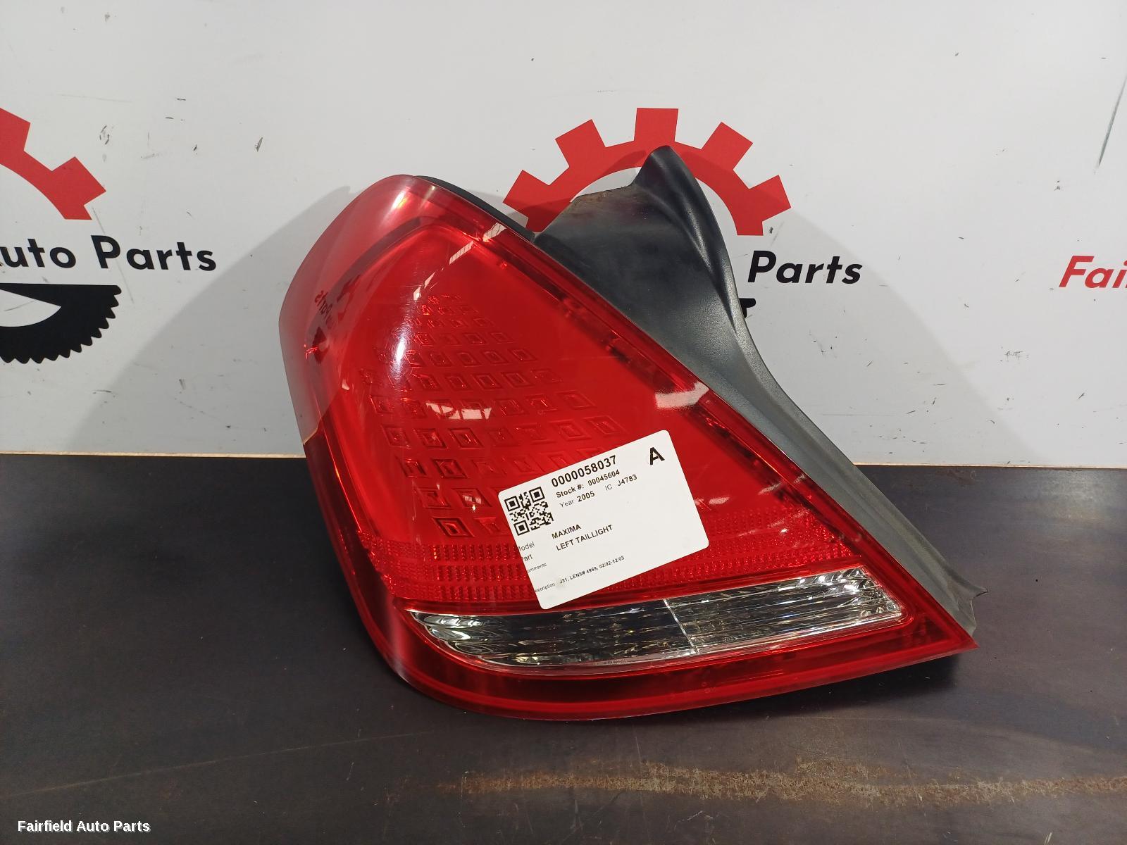 2002-2005 Nissan Maxima Left Taillight