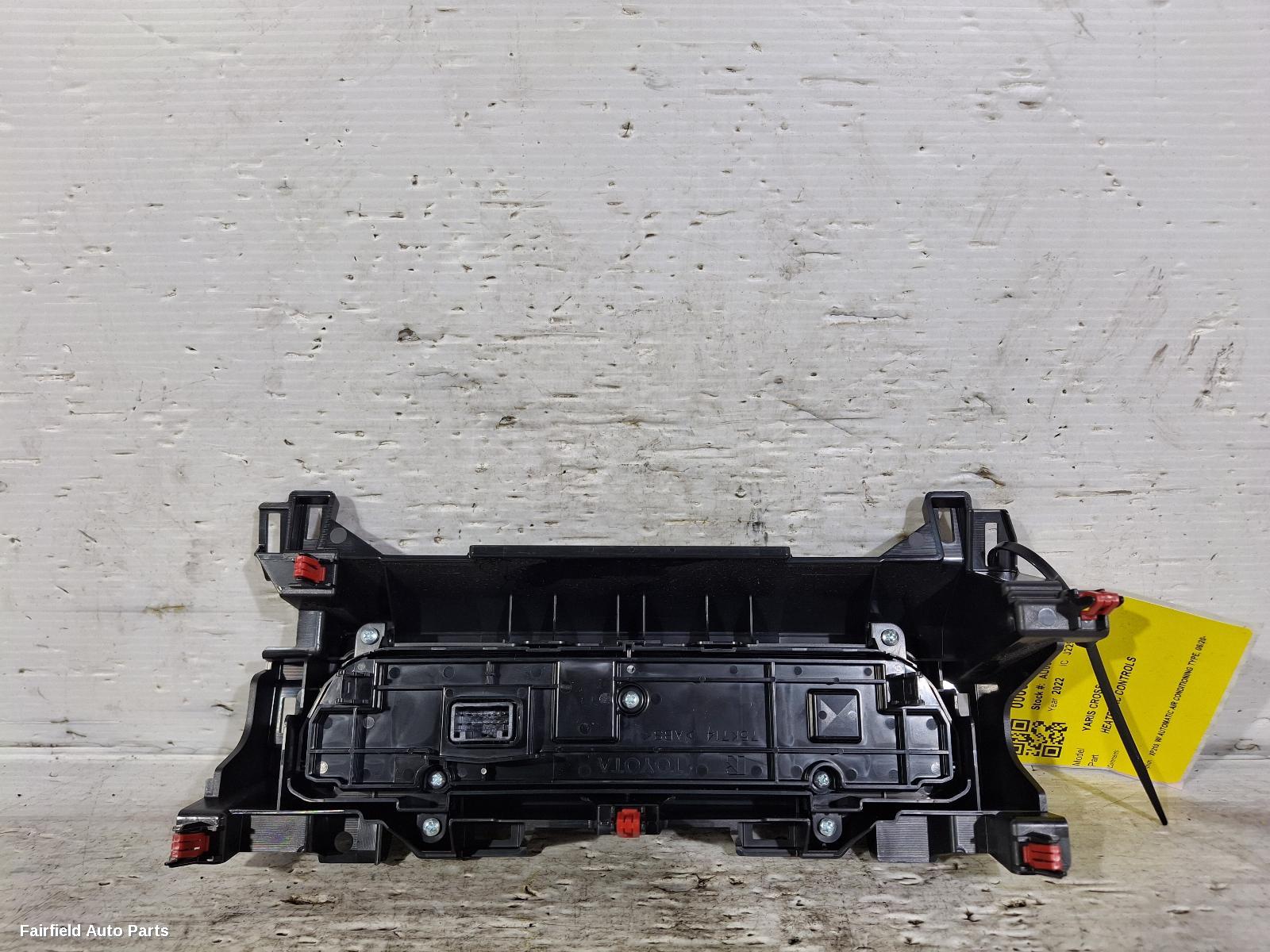 2020-2026 Toyota Yaris Cross Heater Ac Controls