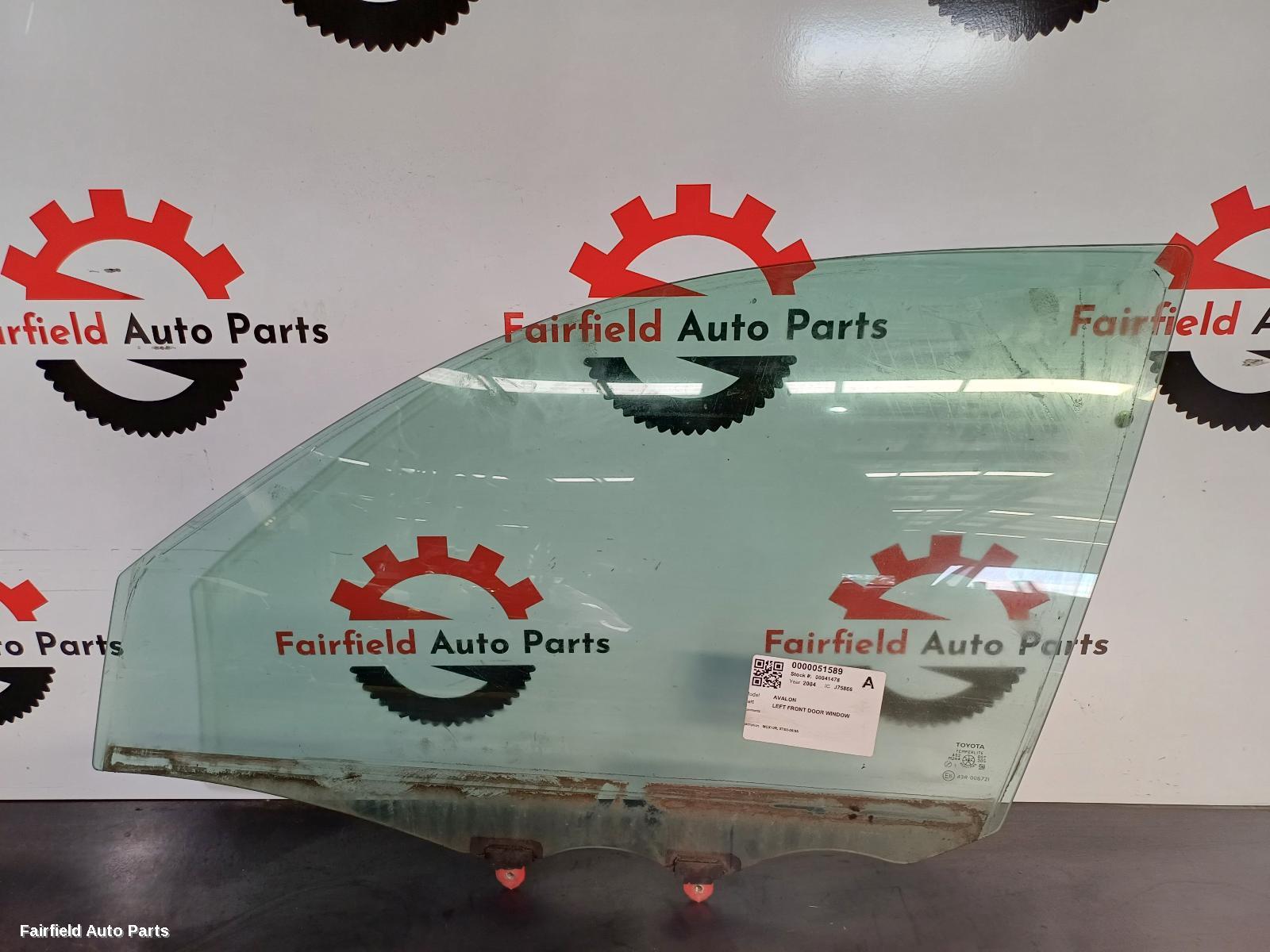 2000-2005 Toyota Avalon Left Front Door Window