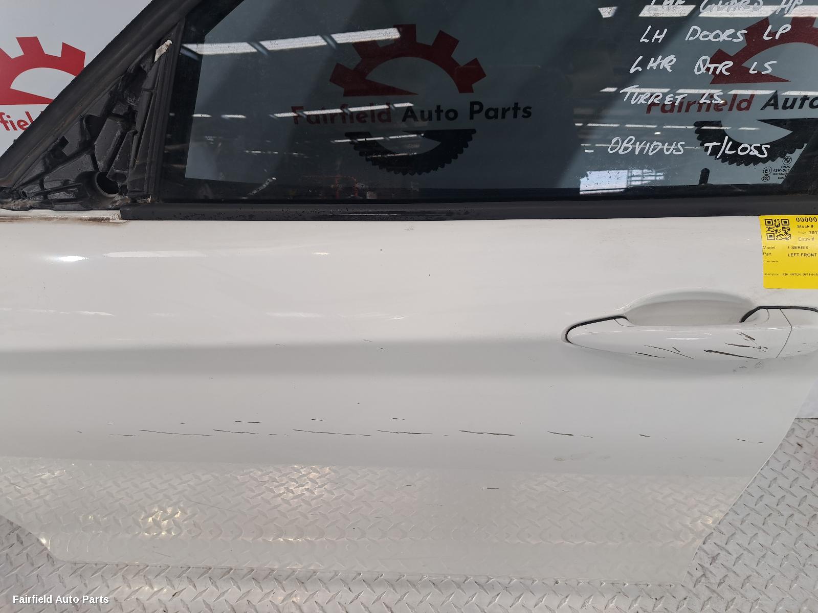 2011-2019 Bmw 1 Series Left Front Door