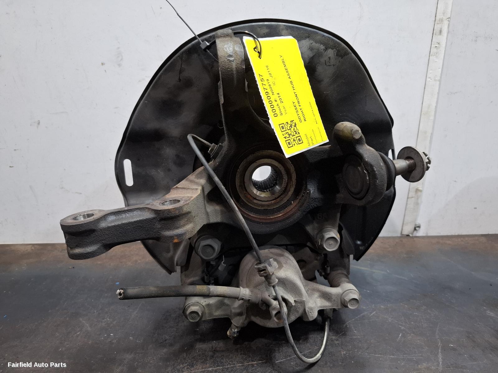 2014-2022 Honda Odyssey Right Front Hub Assembly