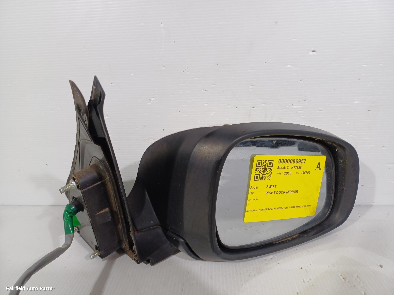 2006-2011 Suzuki Swift Right Door Mirror