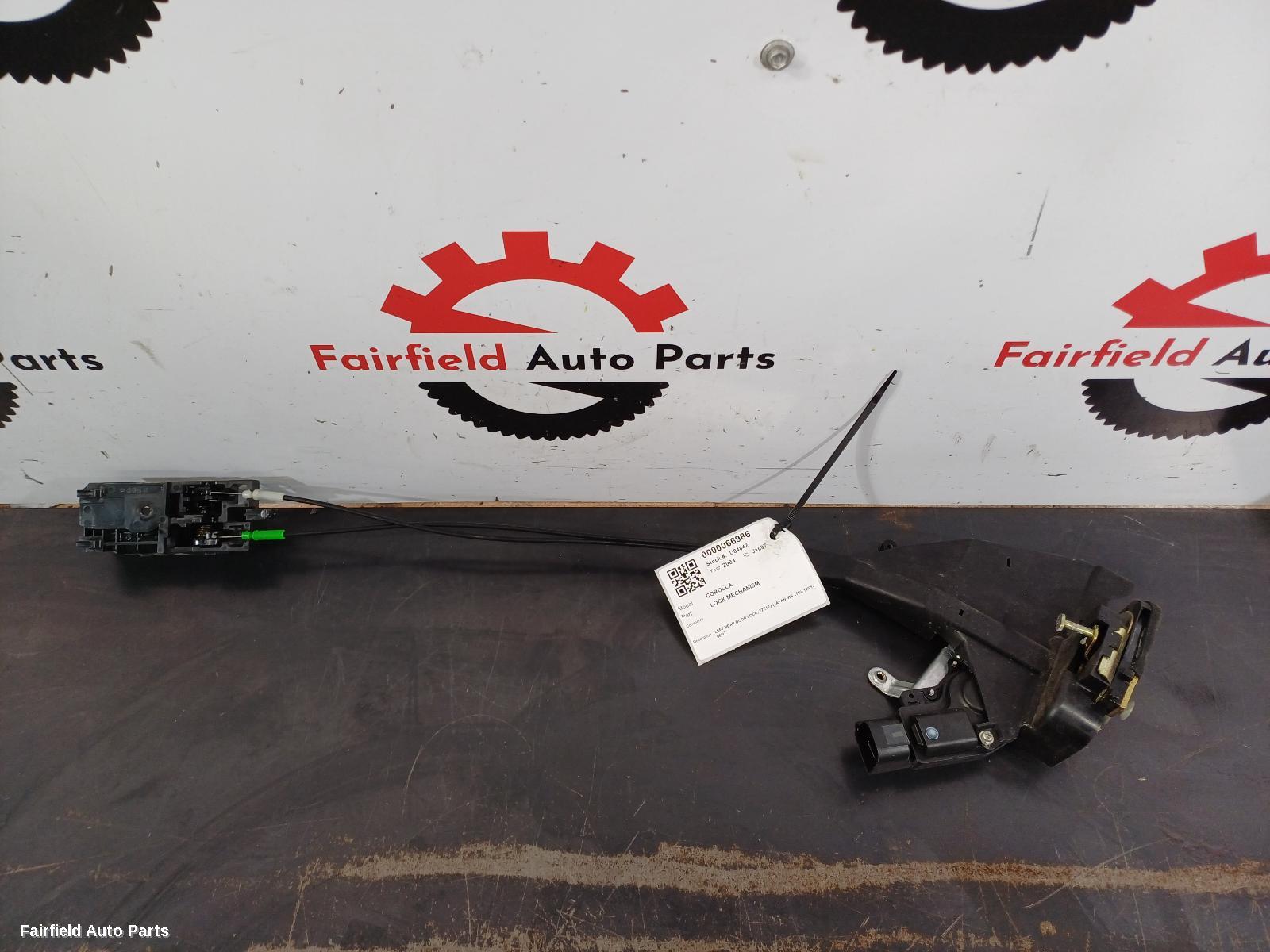 2001-2007 Toyota Corolla Door Boot Gate Lock