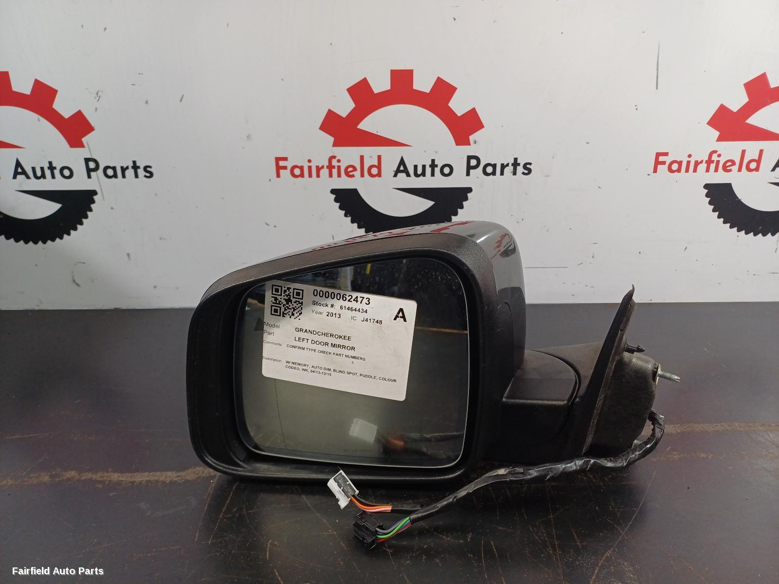 2013-2016 Jeep Grandcherokee Left Door Mirror