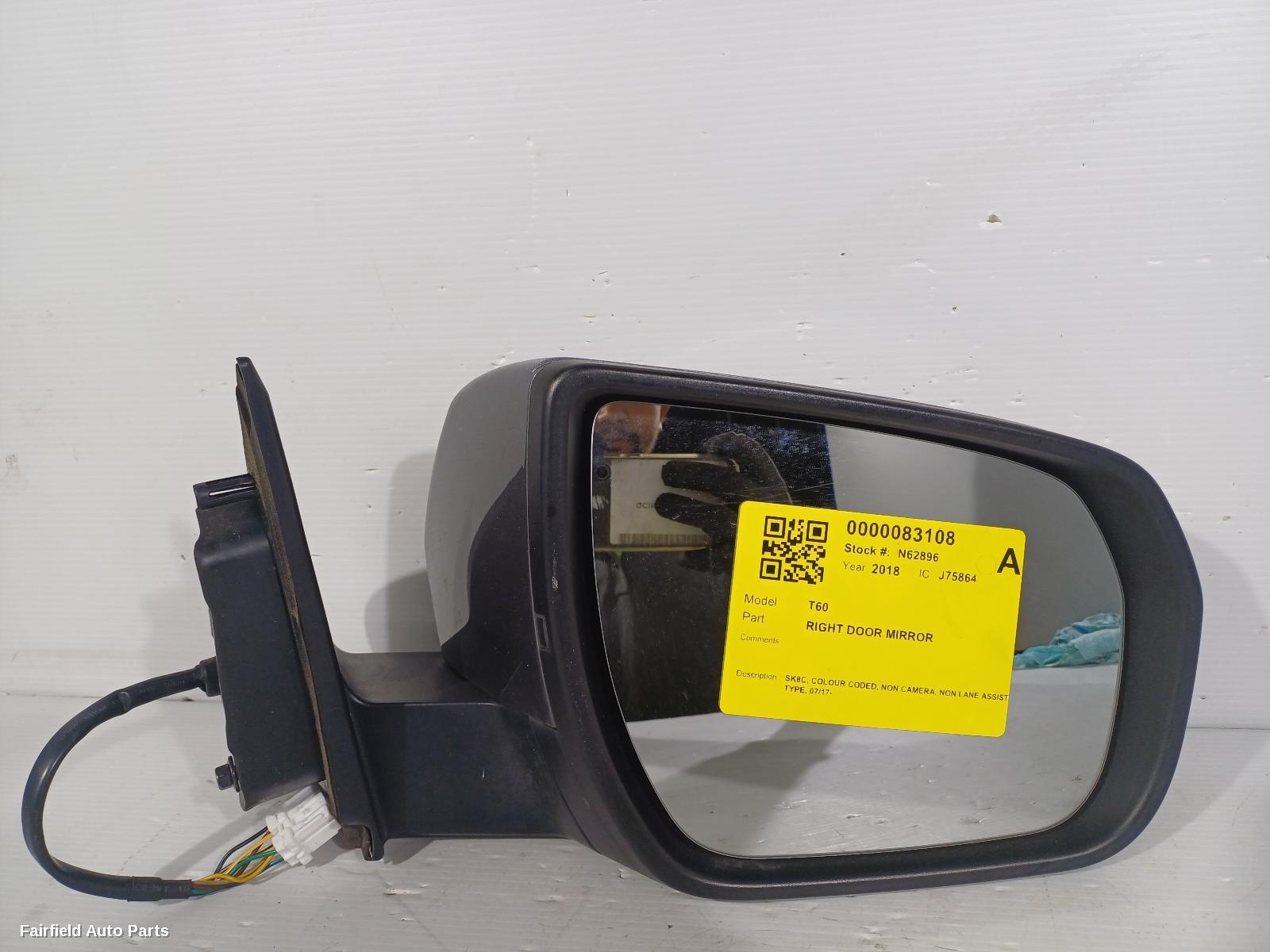 2017-2025 Ldv T60 Right Door Mirror