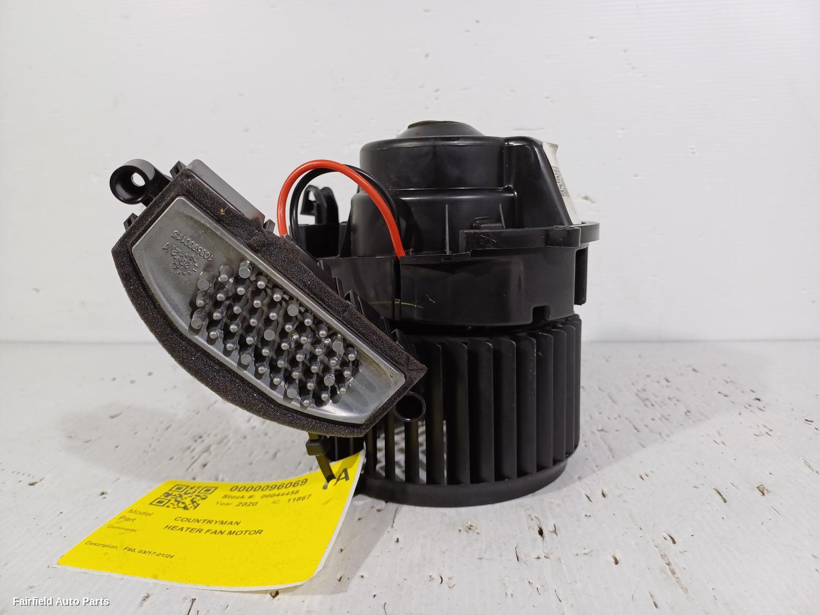 2017-2024 Mini Countryman Heater Fan Motor