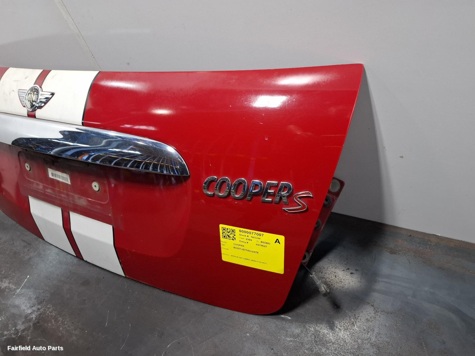 2009-2015 Mini Cooper Bootlid Tailgate