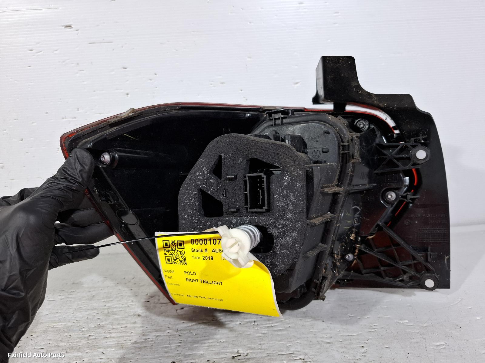 2017-2022 Volkswagen Polo Right Taillight