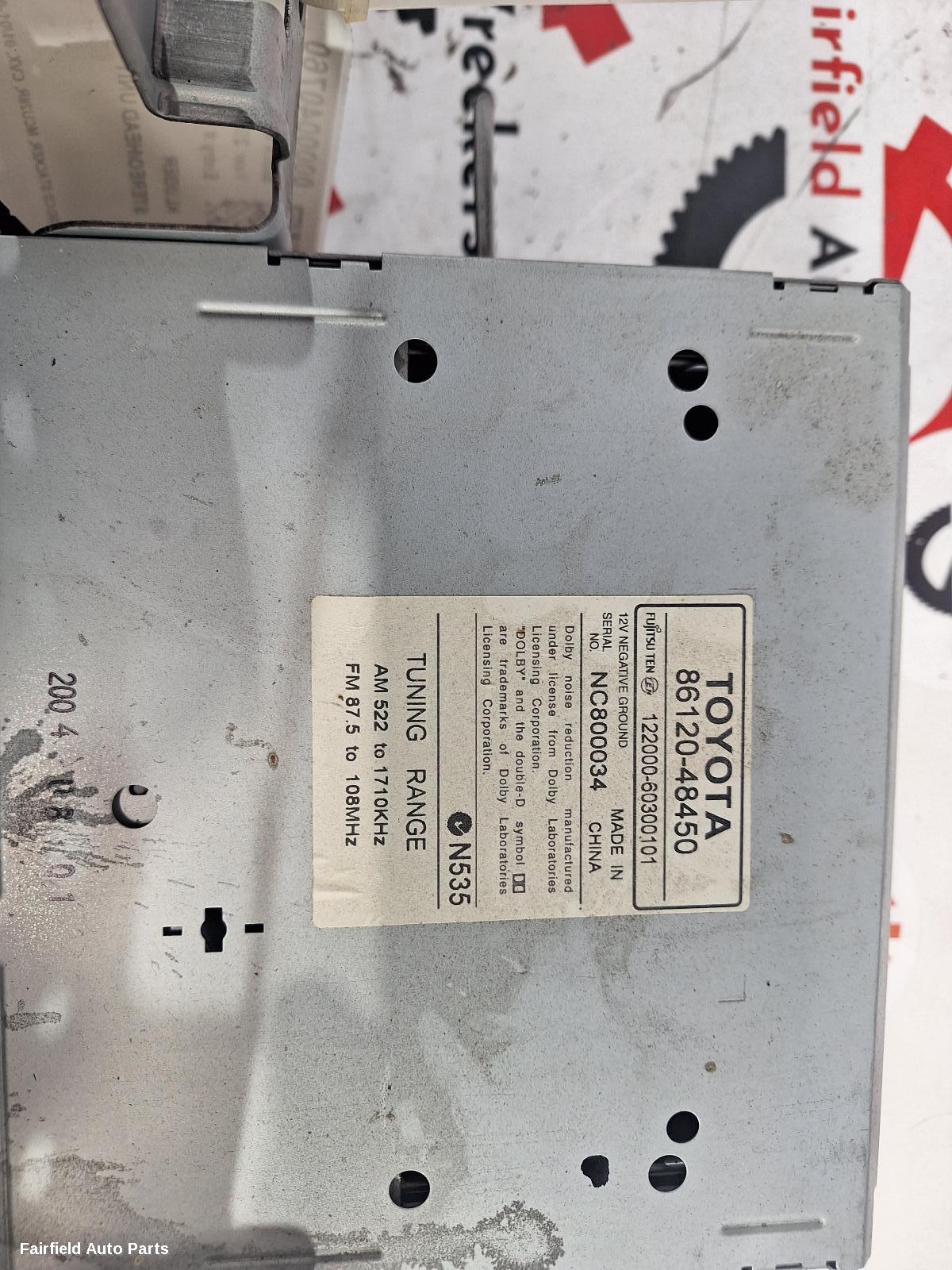 2001-2007 Toyota Kluger Radio Cd Dvd Sat Tv