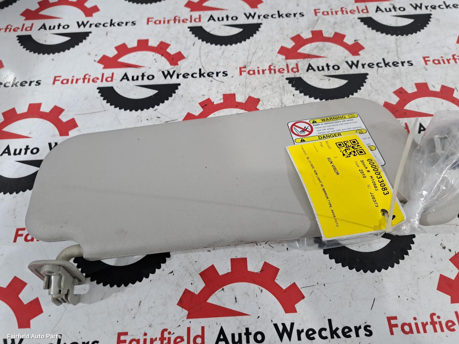2009-2013 Mazda 3 Sunvisor