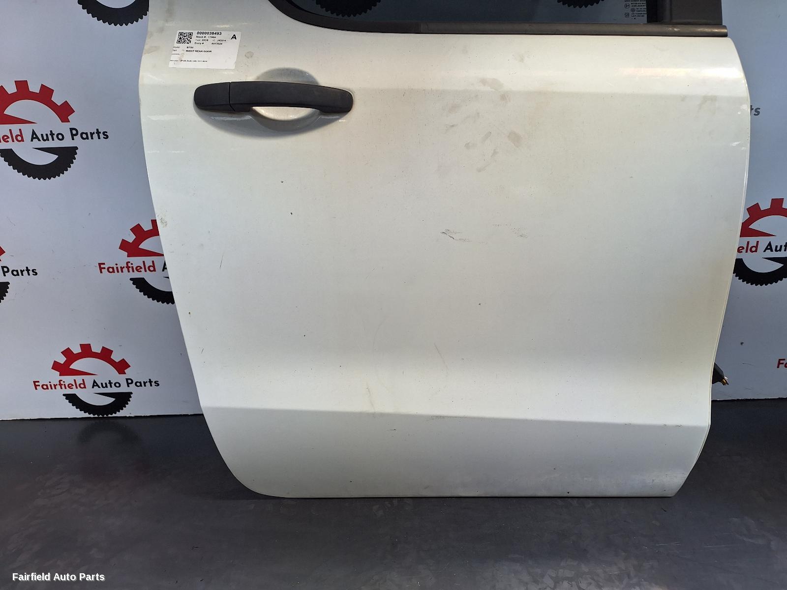2011-2020 Mazda Bt50 Right Rear Door Sliding