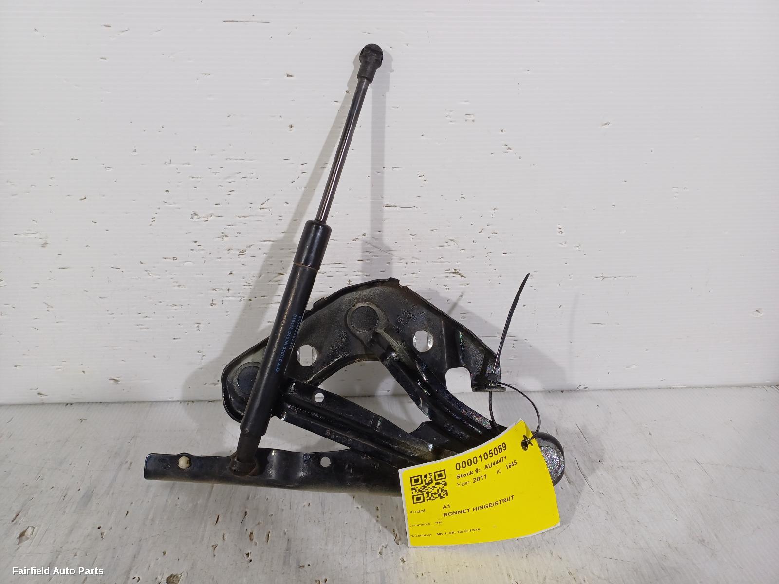 2010-2018 Audi A1 Bonnet Hinge Strut
