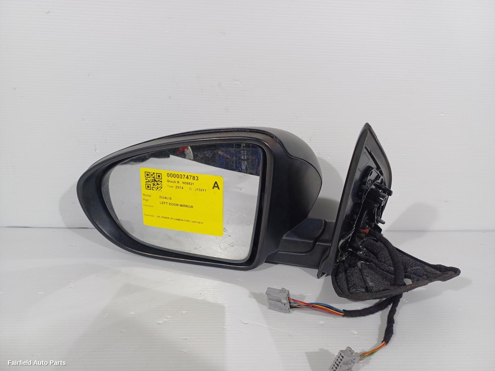 2007-2014 Nissan Dualis Left Door Mirror