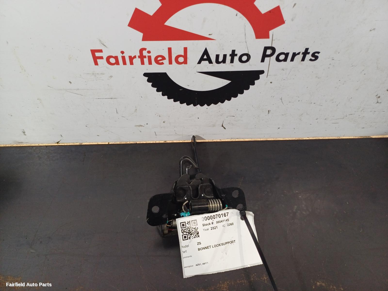 2017-2025 Mg Zs Bonnet Lock Support