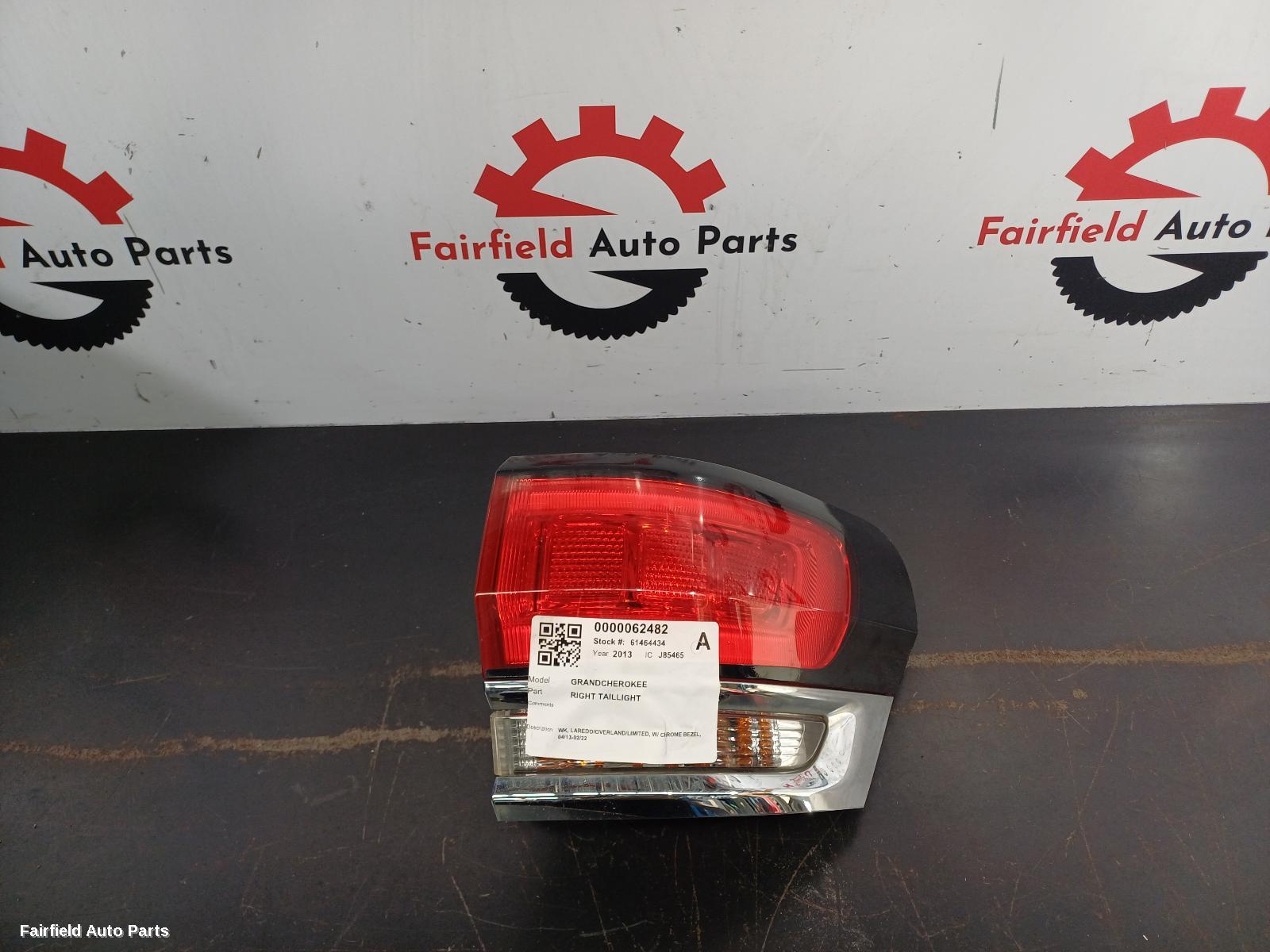 2013-2022 Jeep Grandcherokee Right Taillight