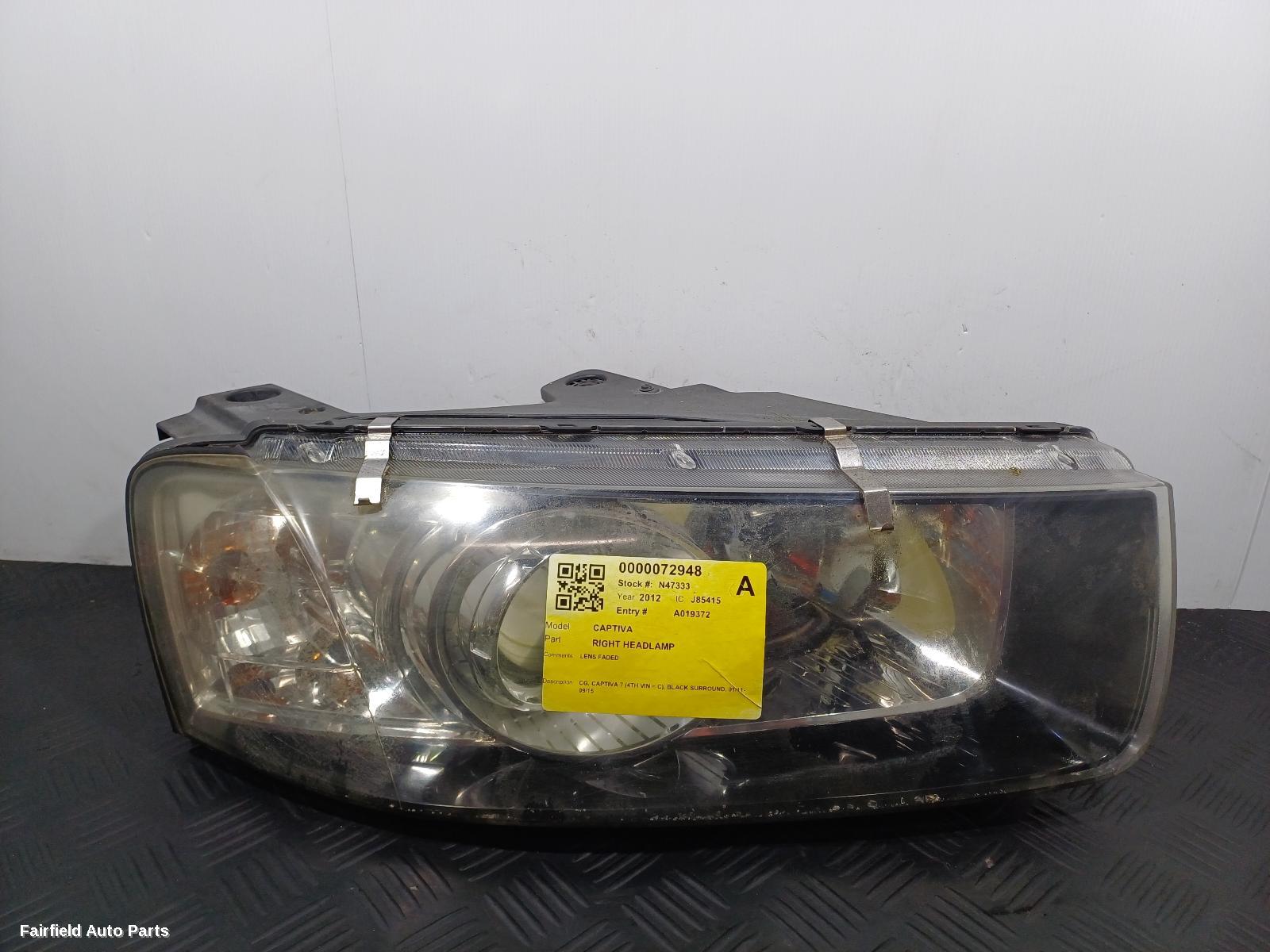 2011-2015 Holden Captiva Right Headlamp