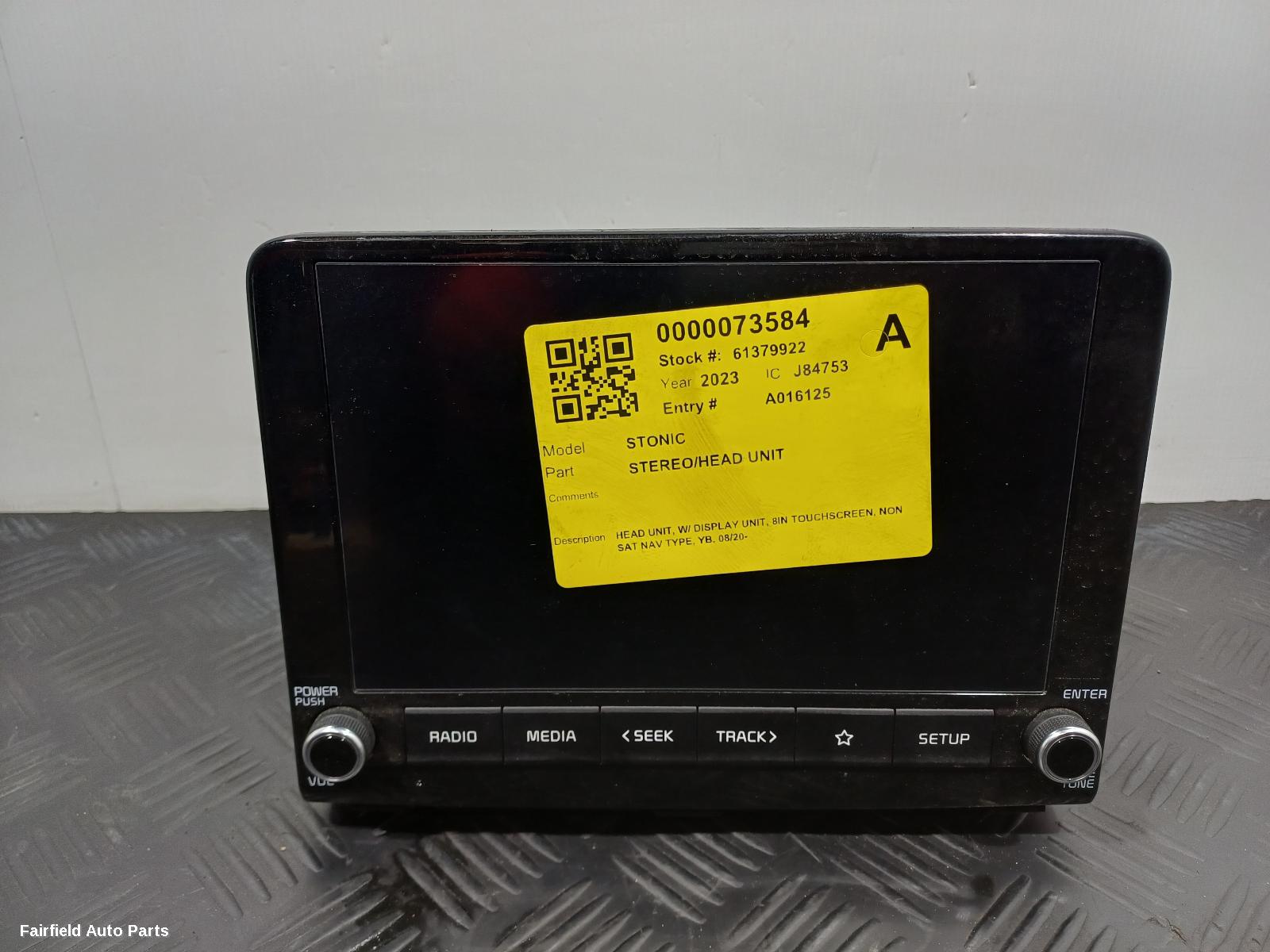 2020-2026 Kia Stonic Radio Cd Dvd Sat Tv