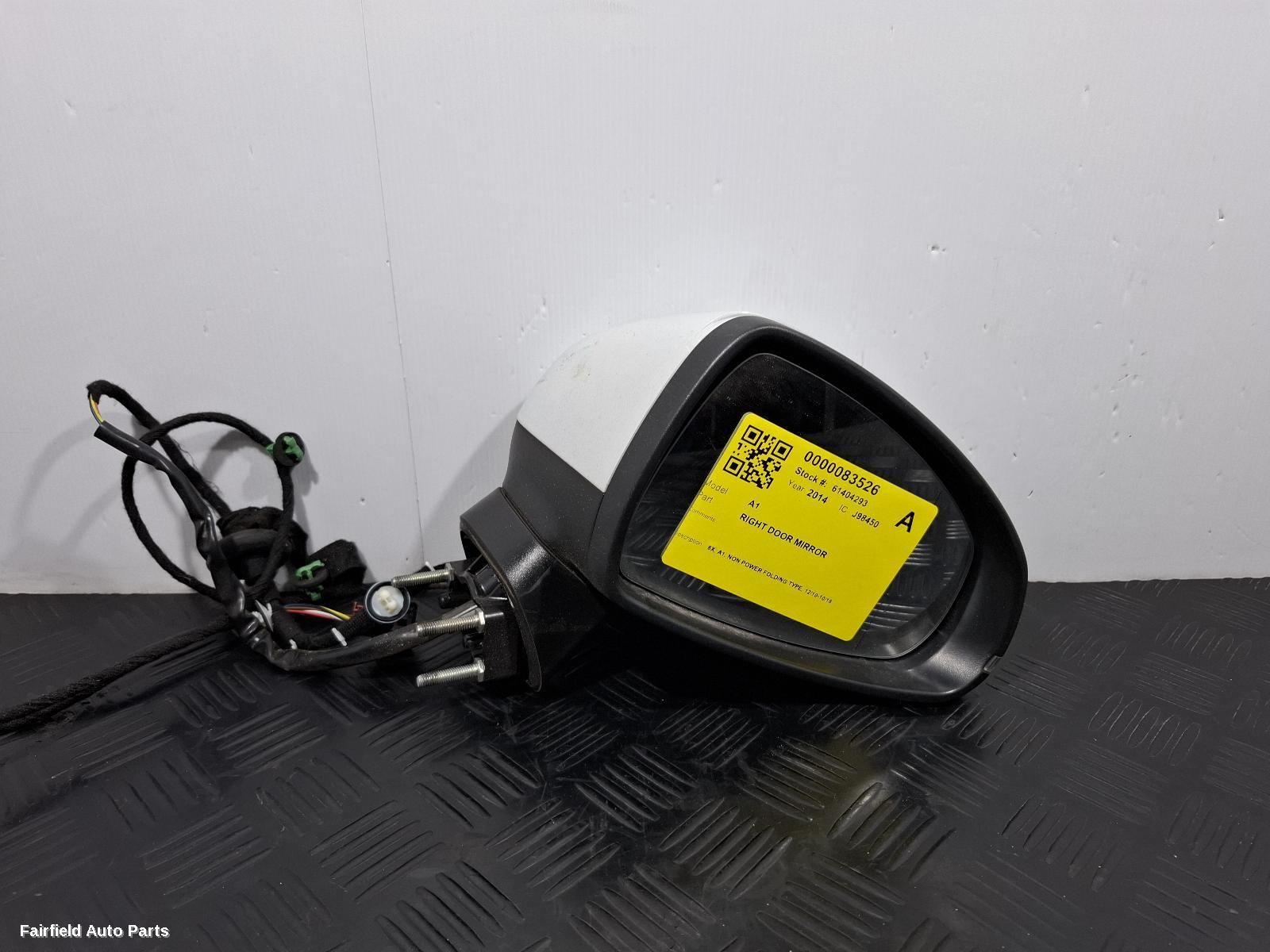 2010-2018 Audi A1 Right Door Mirror