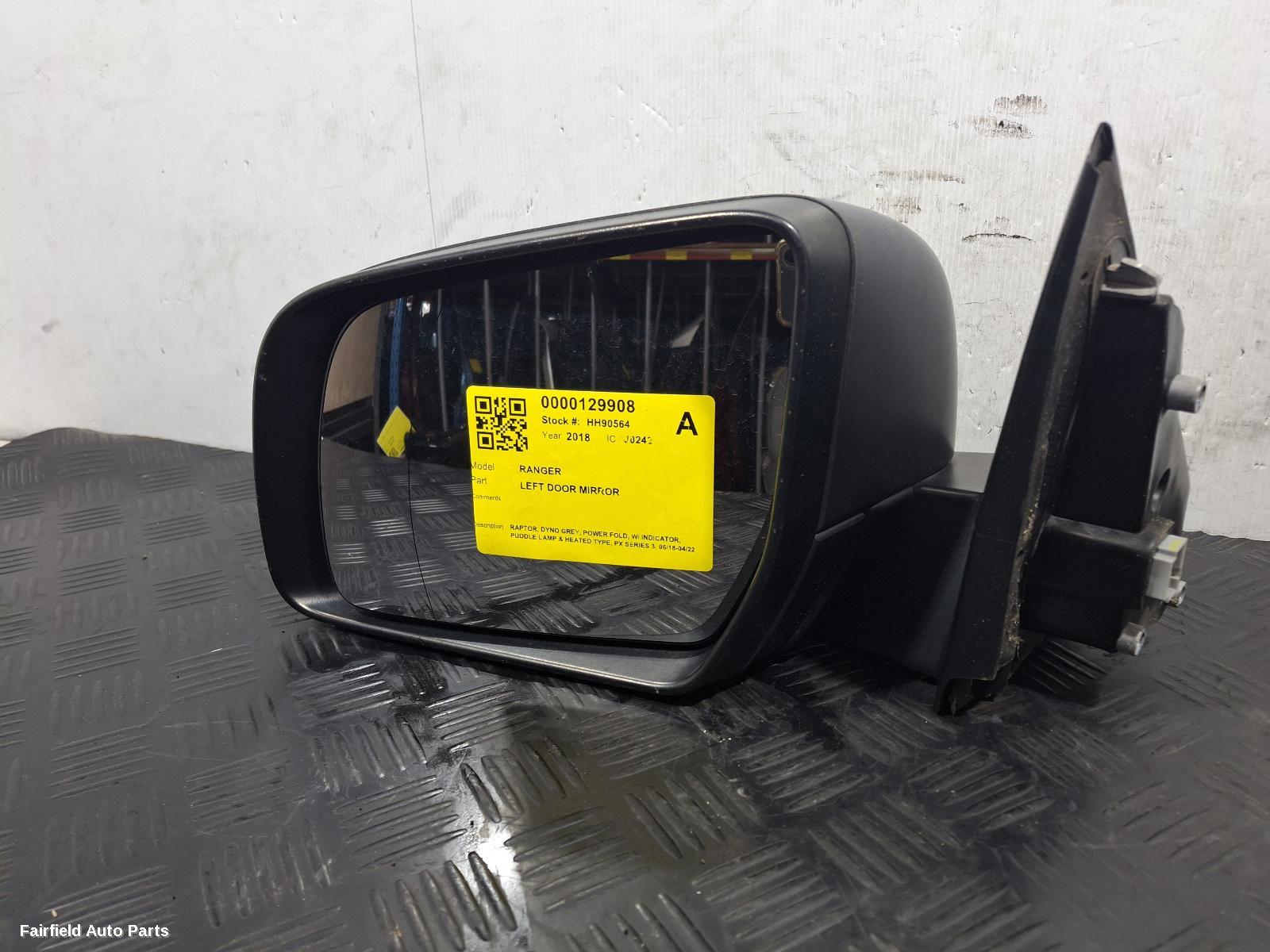 2018-2022 Ford Ranger Left Door Mirror