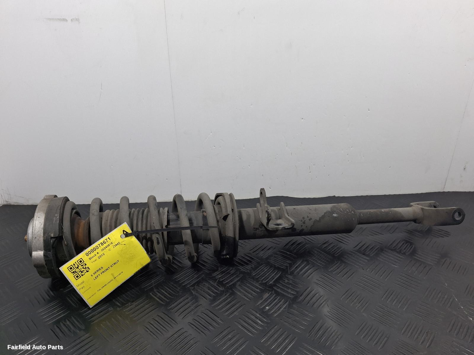 2012-2018 Bmw 6 Series Left Front Strut