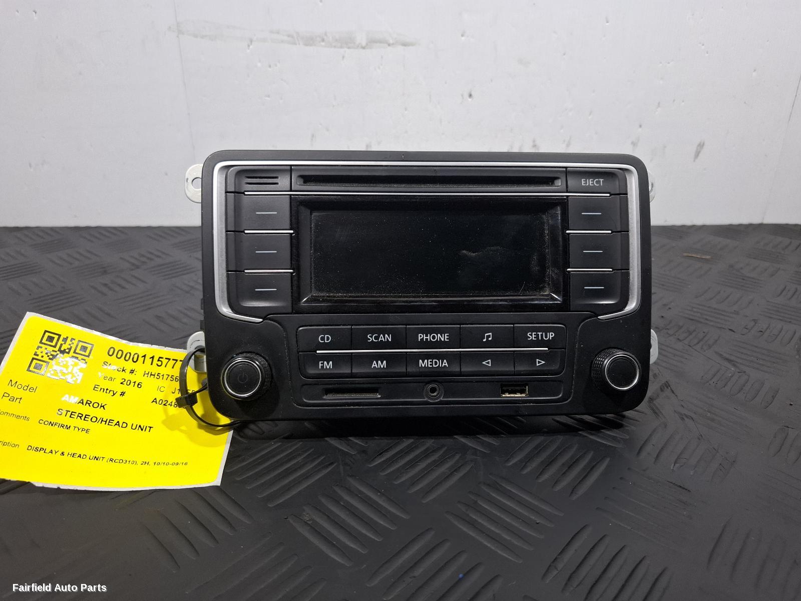2010-2016 Volkswagen Amarok Radio Cd Dvd Sat Tv
