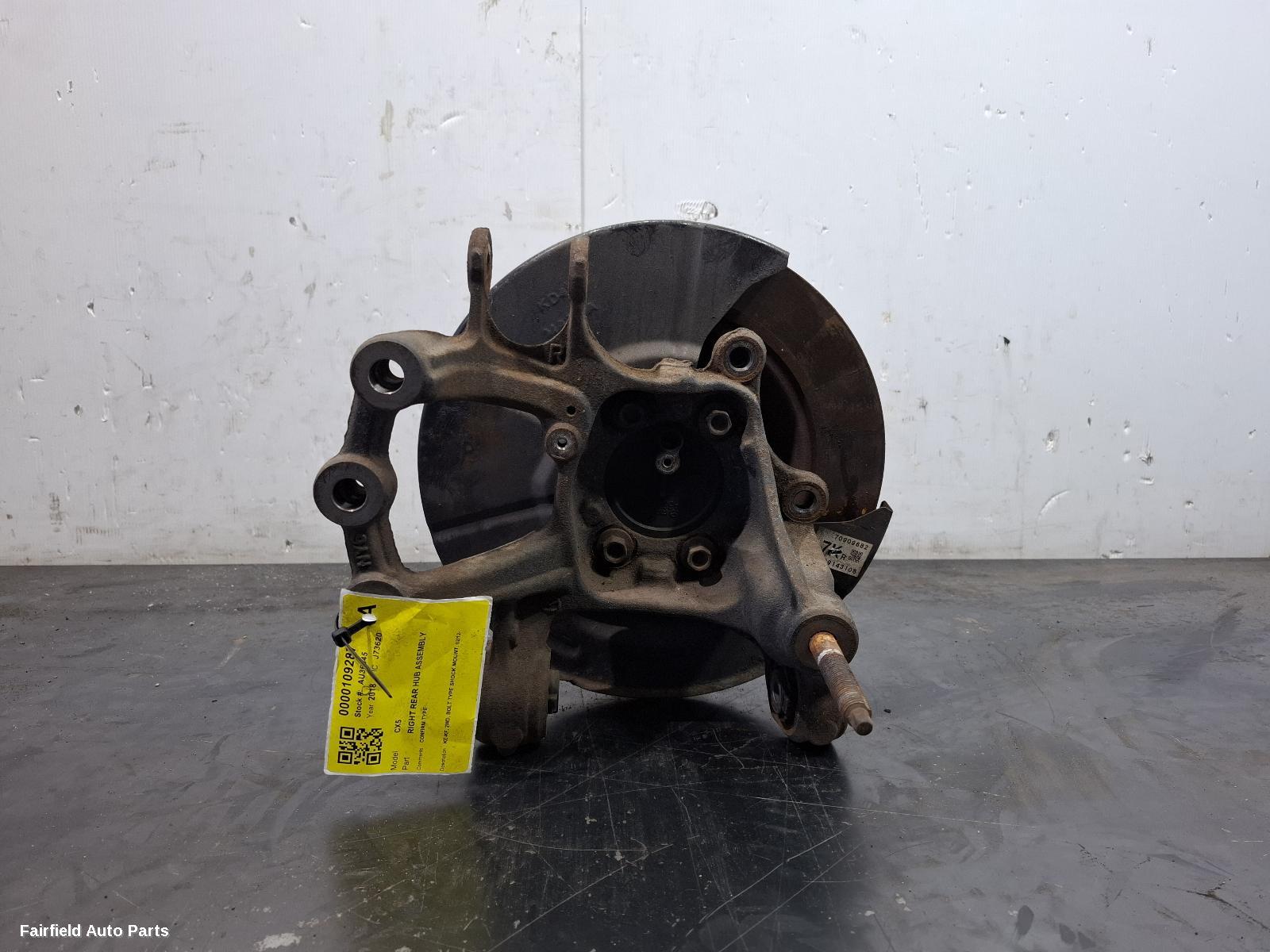 2012-2025 Mazda Cx5 Right Rear Hub Assembly