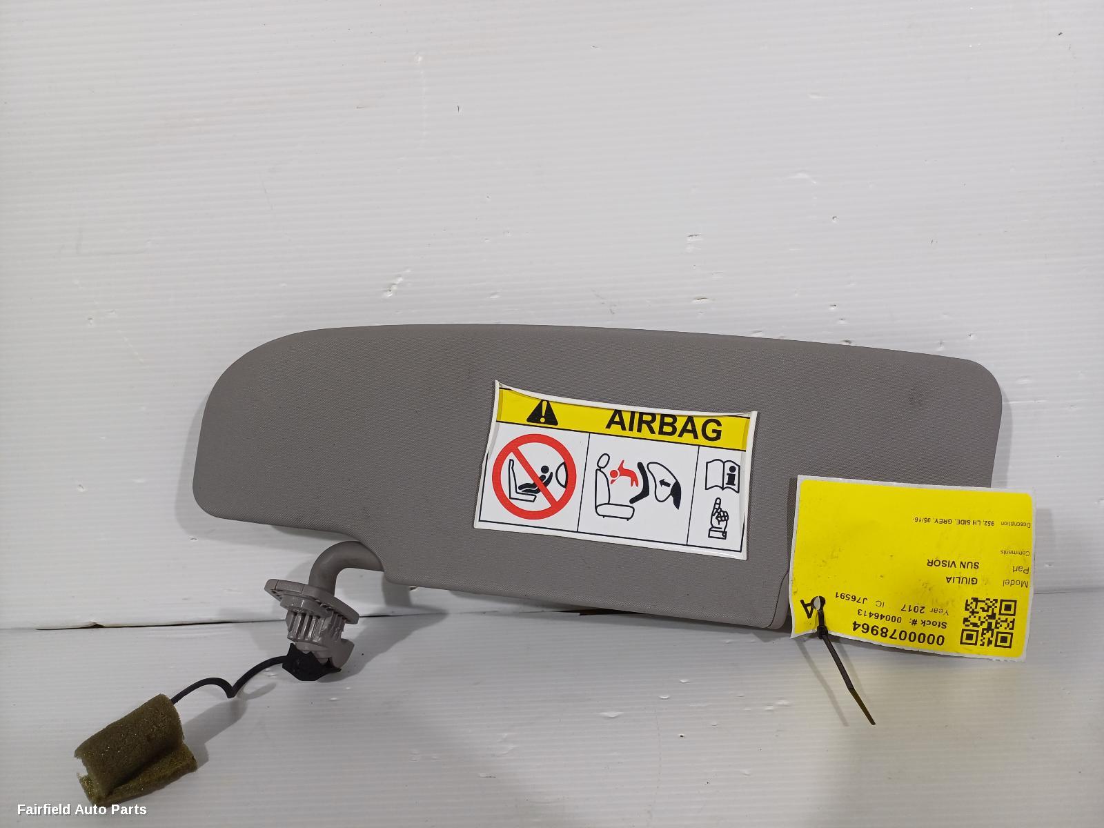 2016-2026 Alfa Romeo Giulia Sunvisor