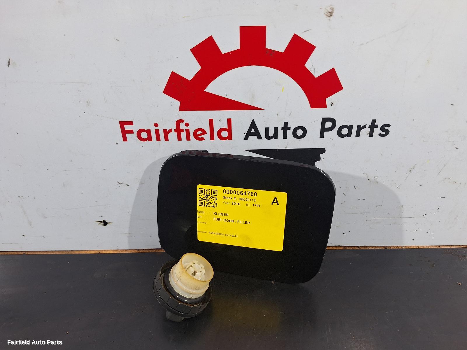 2013-2021 Toyota Kluger Fuel Door   Filler