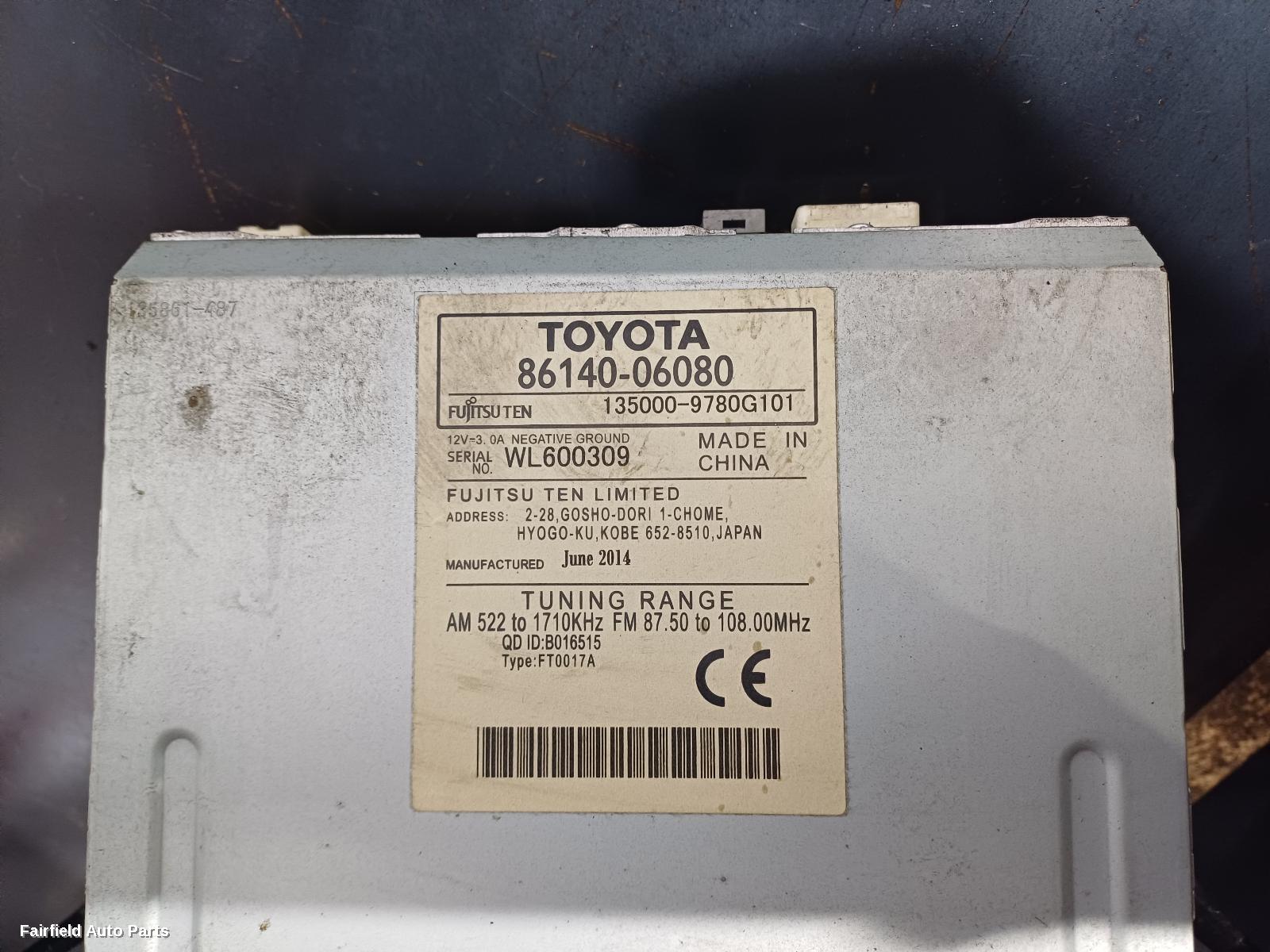 2011-2015 Toyota Camry Radio Cd Dvd Sat Tv