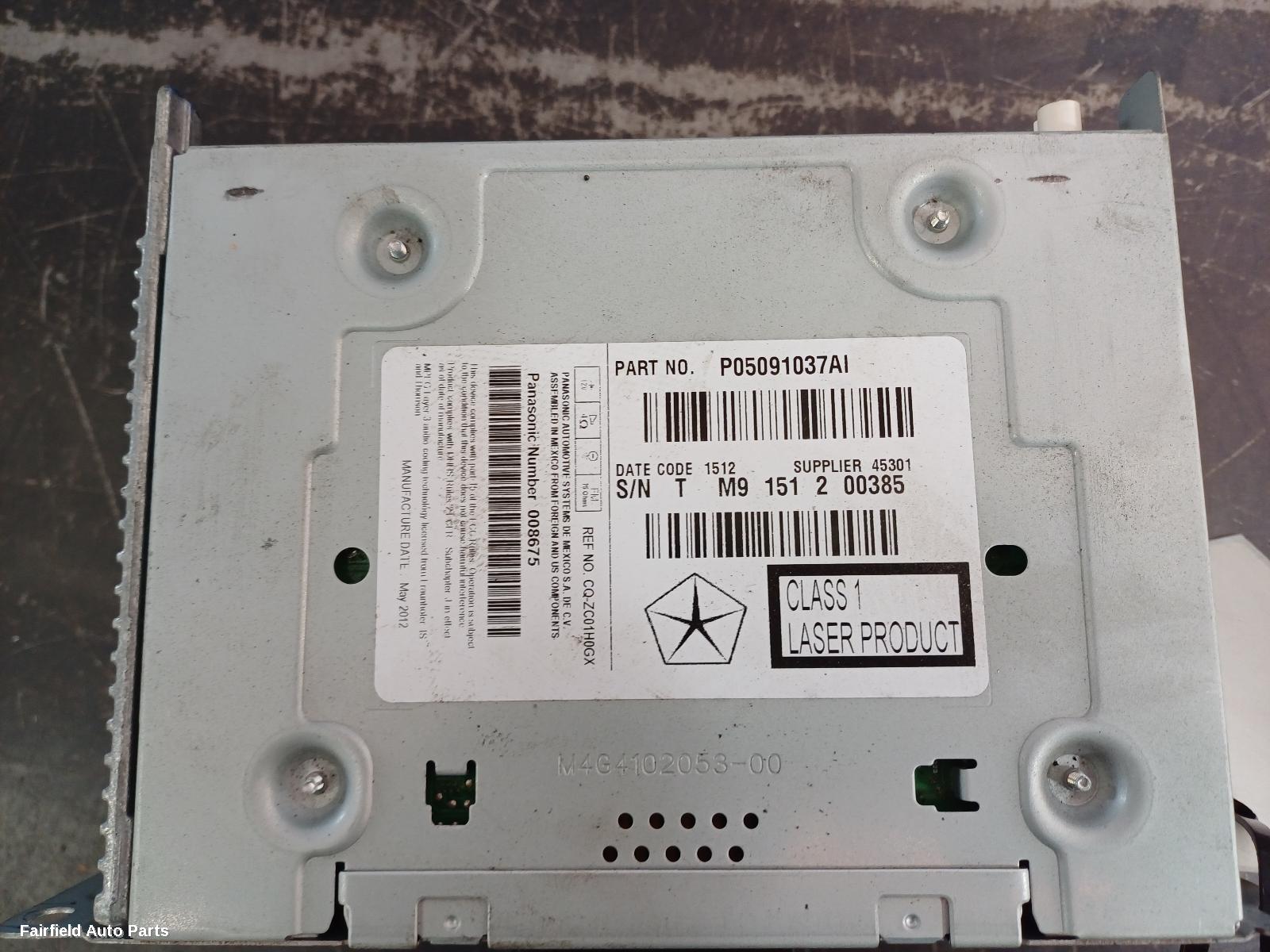 2011-2016 Dodge Journey Radio Cd Dvd Sat Tv