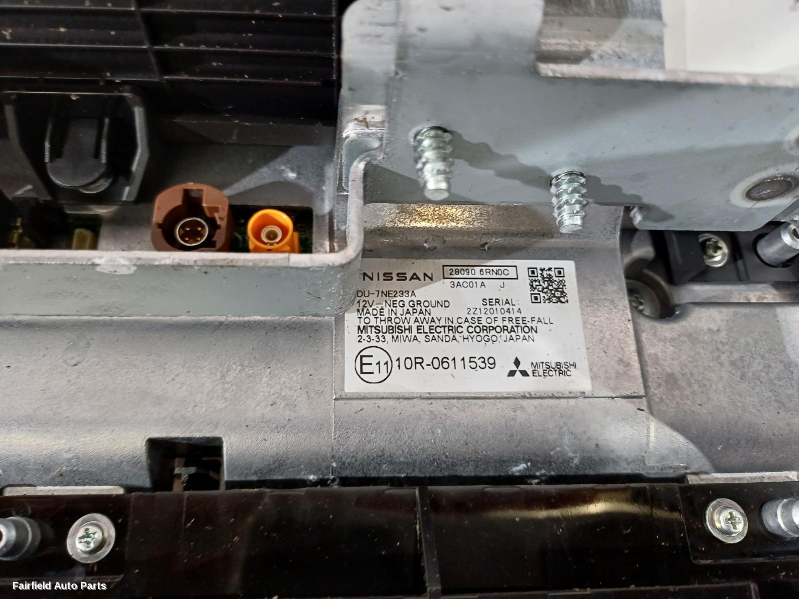 2022-2024 Nissan Qashqai Radio Cd Dvd Sat Tv