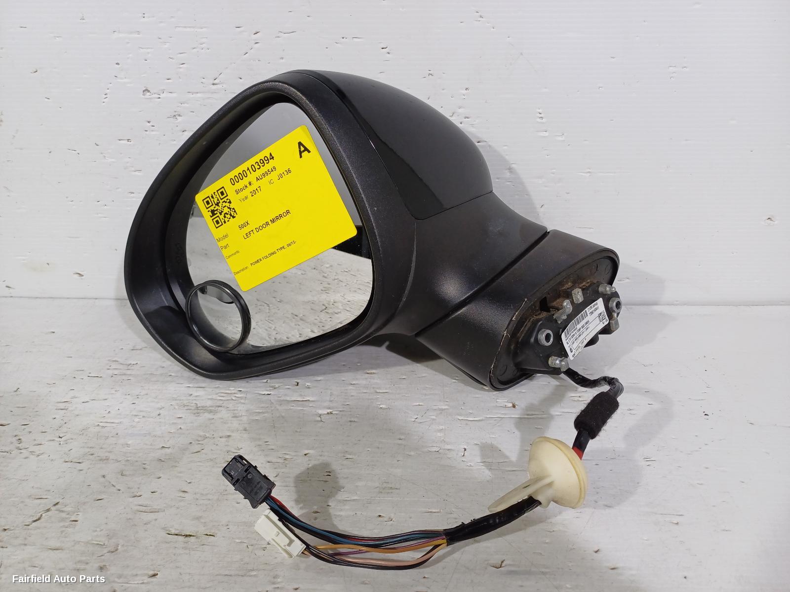 2015-2021 Fiat 500x Left Door Mirror